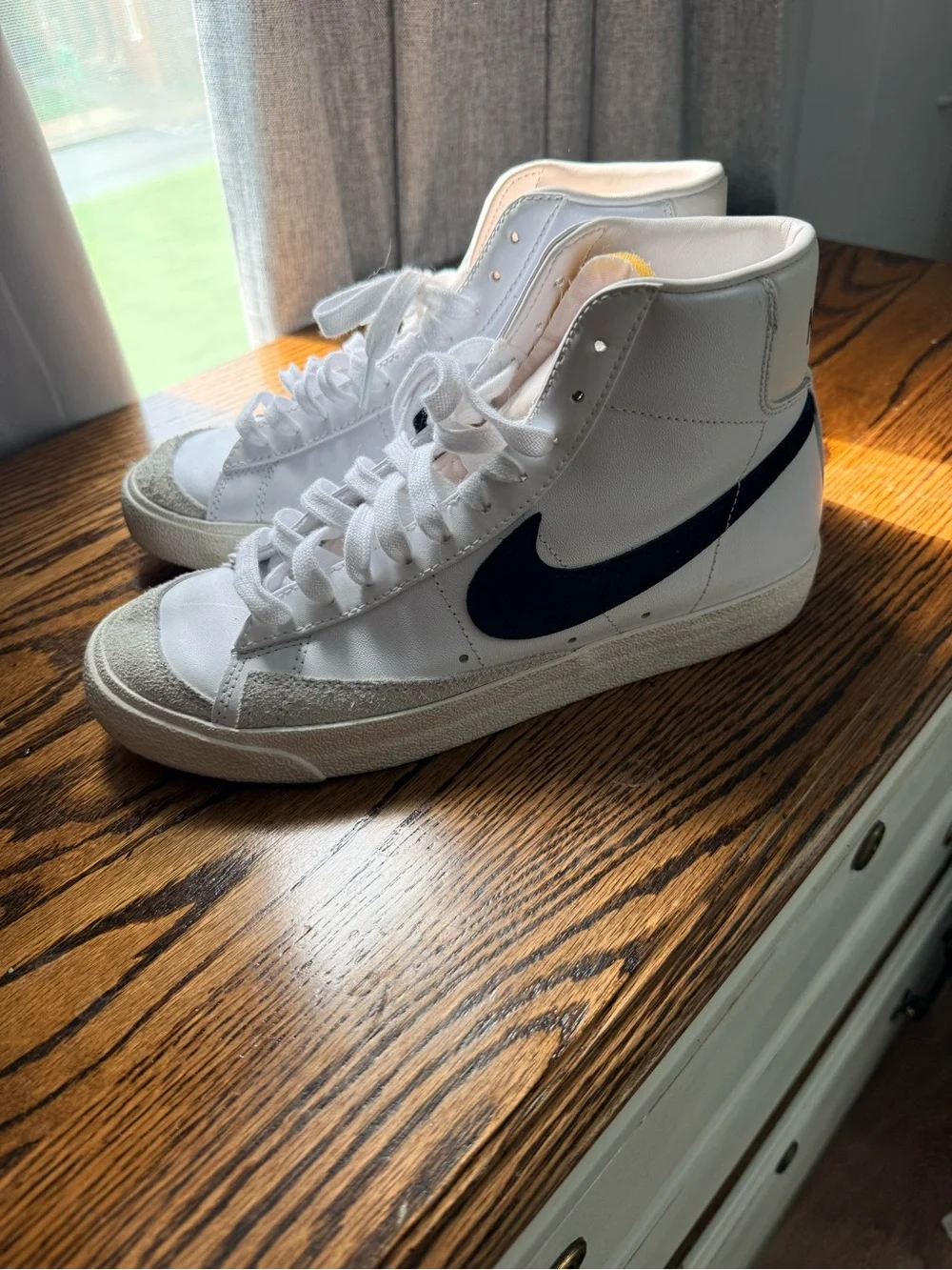 Nike Mid-77 High-Top Sneakers Black Swoosh